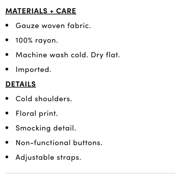 Torrid Cold Shoulder Top Floral Yellow Gauze Woven Smocked Plus 3X 22/24 NWT - Picture 14 of 14